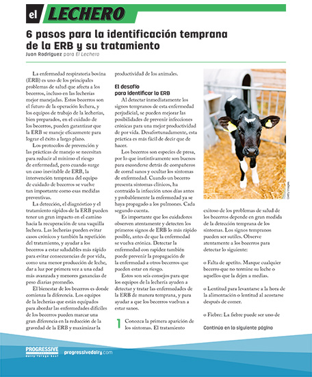 6 pasos para la identificación temprana de la ERB y su tratamiento