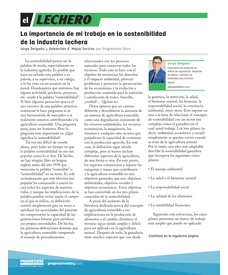 La importancia de mi trabajo en la sostenibilidad de la industria lechera