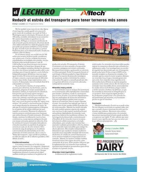 Reducir el estrés del transporte para tener terneros más sanos