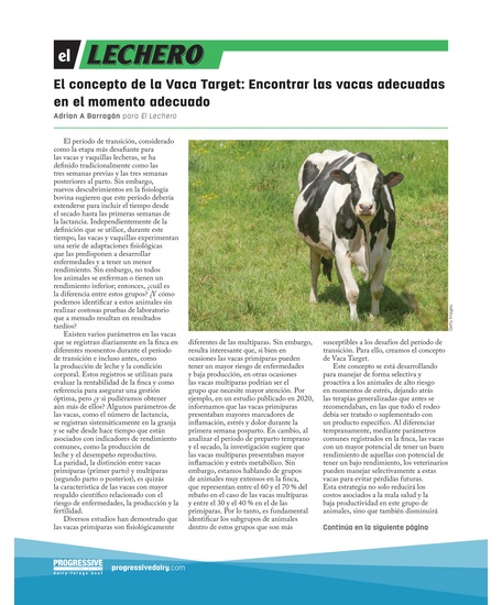 El concepto de la Vaca Target: Encontrar las vacas adecuadas en el momento adecuado